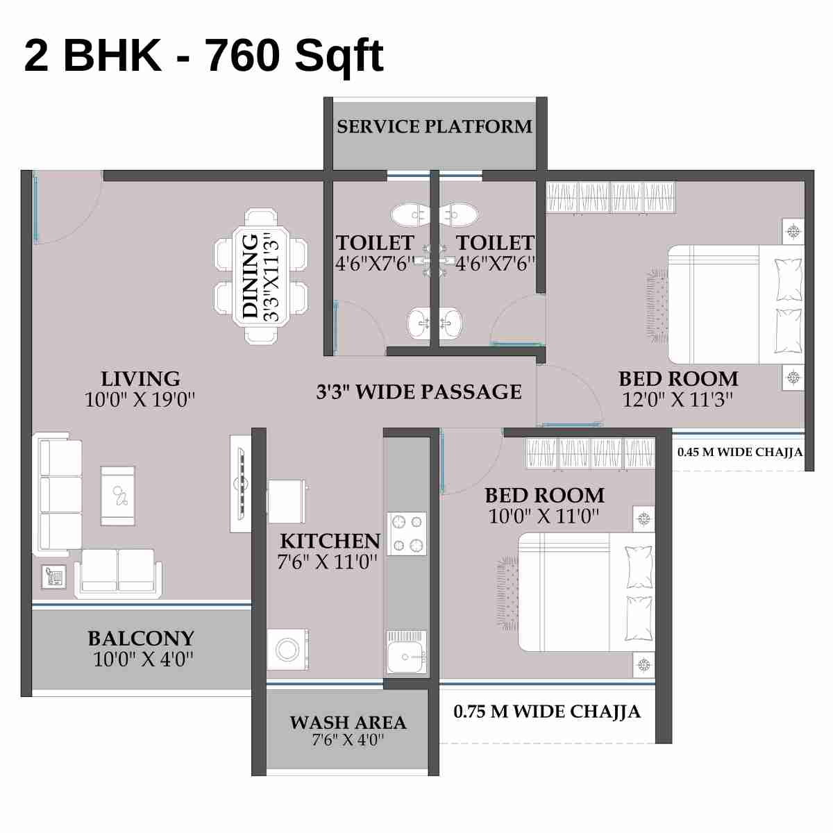 Shakti-One-Luxuria-Floor-Plan-2-BHK-760-Sqft