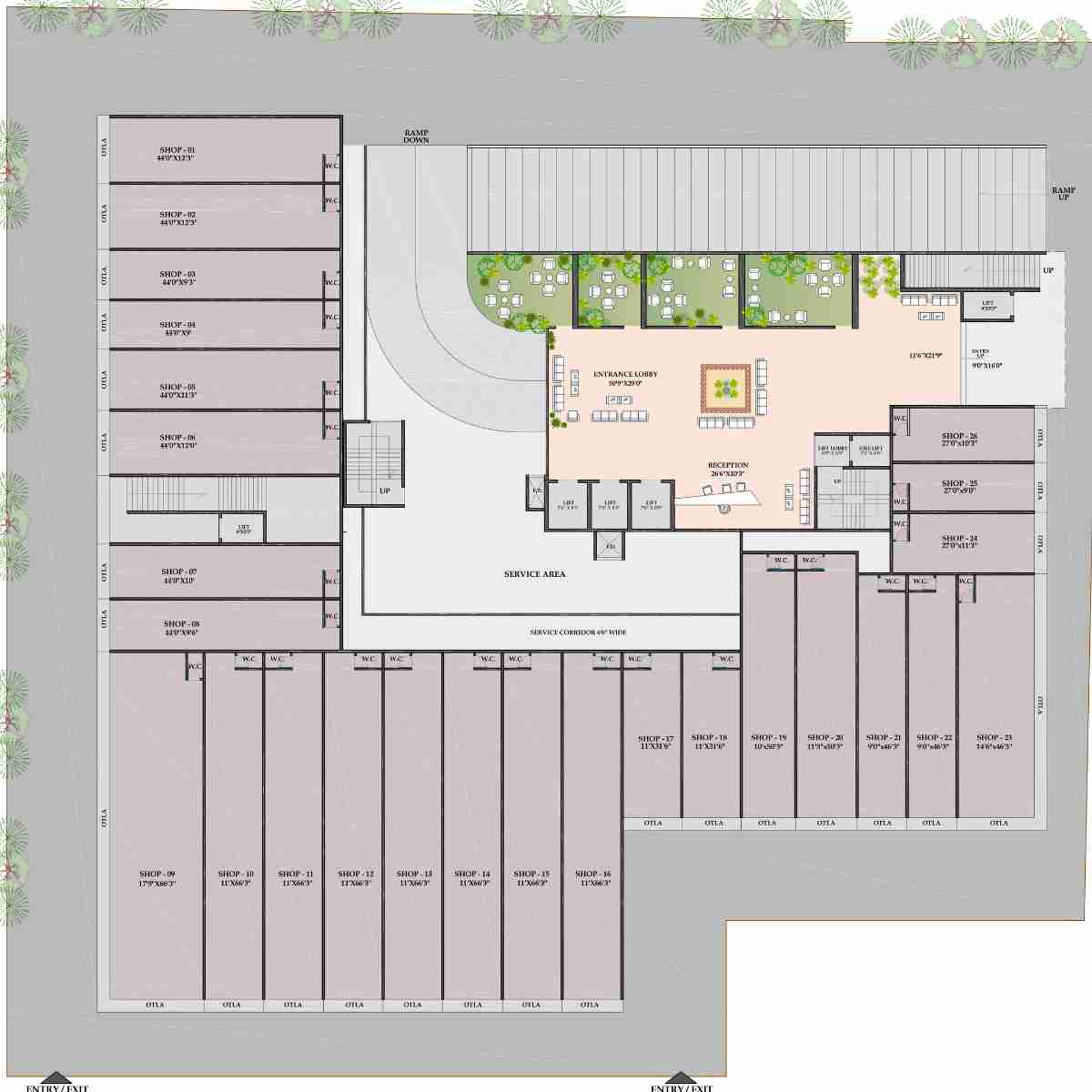 Shakti-One-Luxuria-Floor-Plan-Ground-Level
